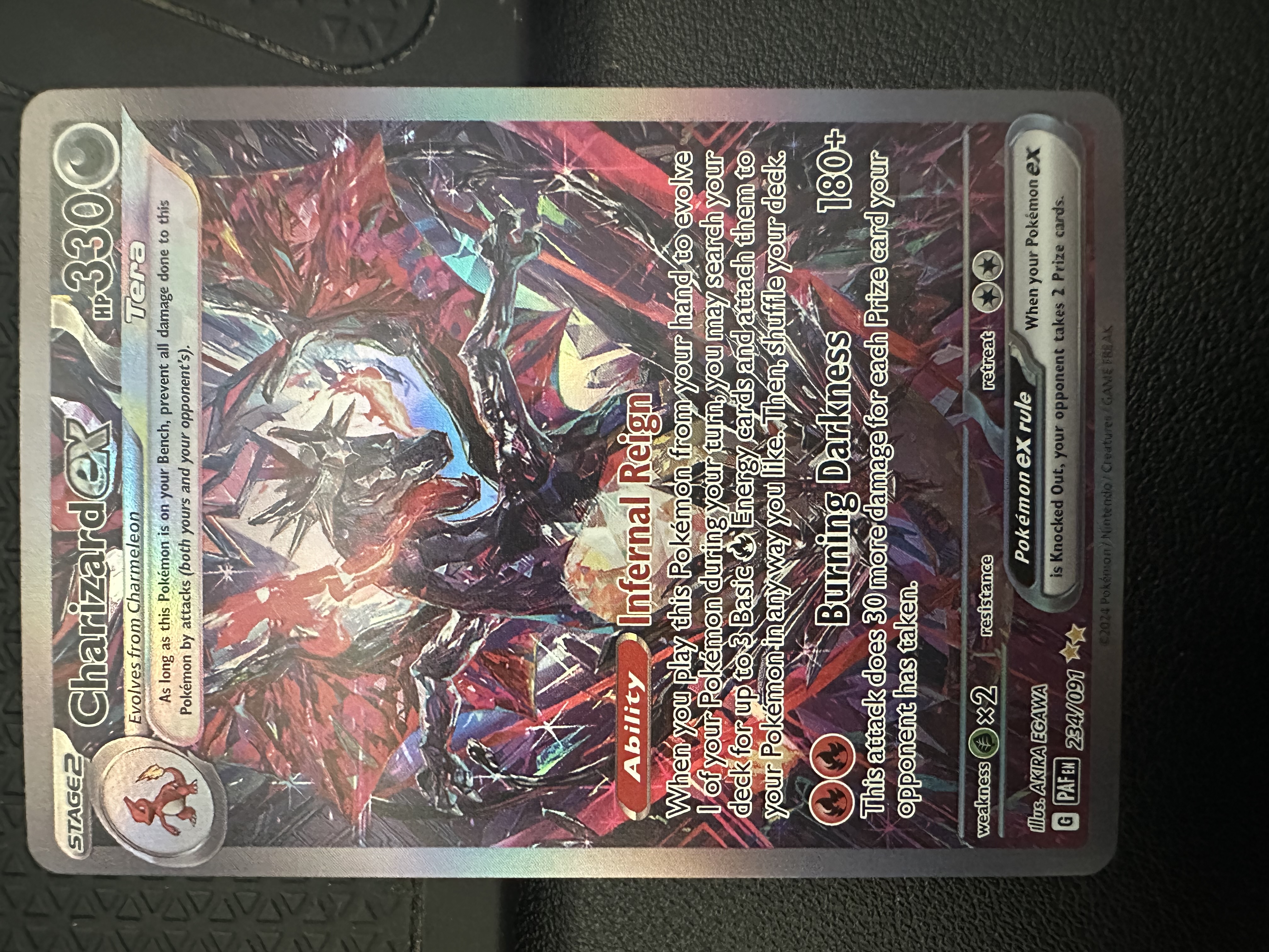 Charizard EX Special Illustration Rare (234) 2024 Pokemon Paf EN